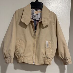 London Fog Tan Jacket – Toddler Size 3T Classic Zip Front Coat
